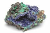 Sparkling Azurite and Malachite Crystal Association - China #217652-1